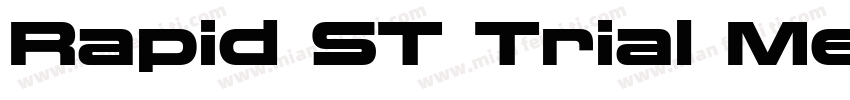 Rapid ST Trial Medium字体转换